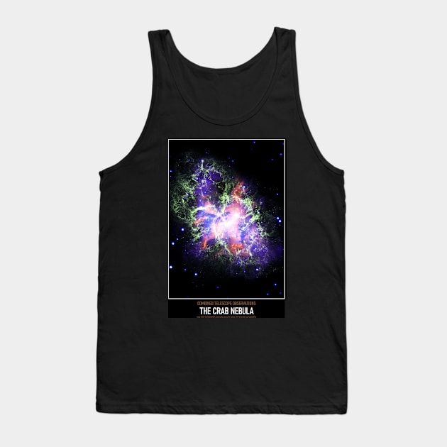 High Resolution Astronomy The Crab Nebula Tank Top by tiokvadrat